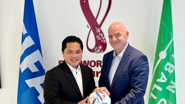Presiden FIFA Akui Tak Sabar Kerja Sama dengan Erick Thohir