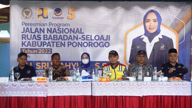 Sri Wahyuni Resmikan Jalan Nasional 2,65 KM di Ponorogo 