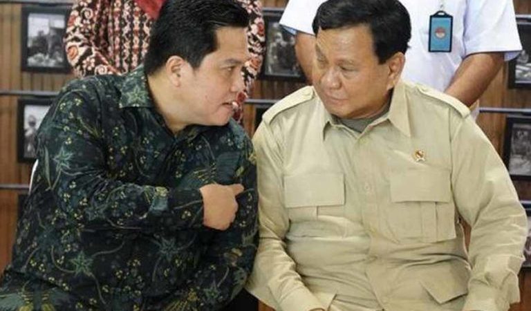 Erick Thohir Paling Banyak Dipilih Jadi Cawapres Prabowo di Pilpres 2024