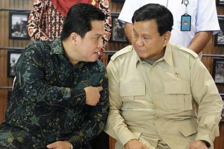 Erick Thohir Paling Banyak Dipilih Jadi Cawapres Prabowo di Pilpres 2024