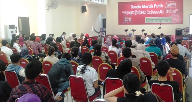 Bunda Merah Putih Edukasi Masyarakat dengan Tema “Anak Sehat Indonesia Hebat”