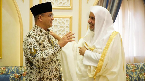 Anies Bertemu dengan Sekjen Liga Muslim Dunia Usai Rangkaian Haji