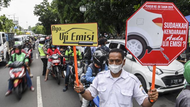 Jumat, Pemprov DKI Bersama Polda Metro-POM TNI Gelar Uji Coba Tilang Uji Emisi Kendaraan