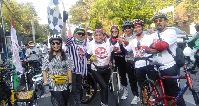 Gowes Ganjar Orang Bike Pilih Orang Baik #GanjarMahfud2024 Rayakan HUT Ganjar dan Sumpah Pemuda 