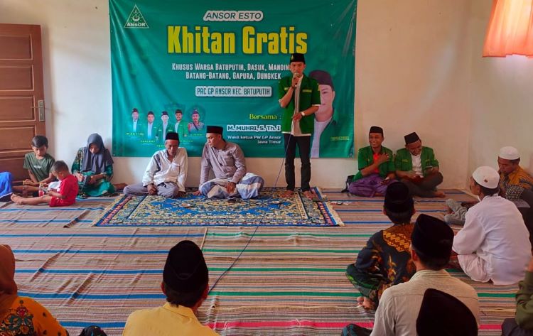 Ansor Batuputih Gelar Khitan Gratis  