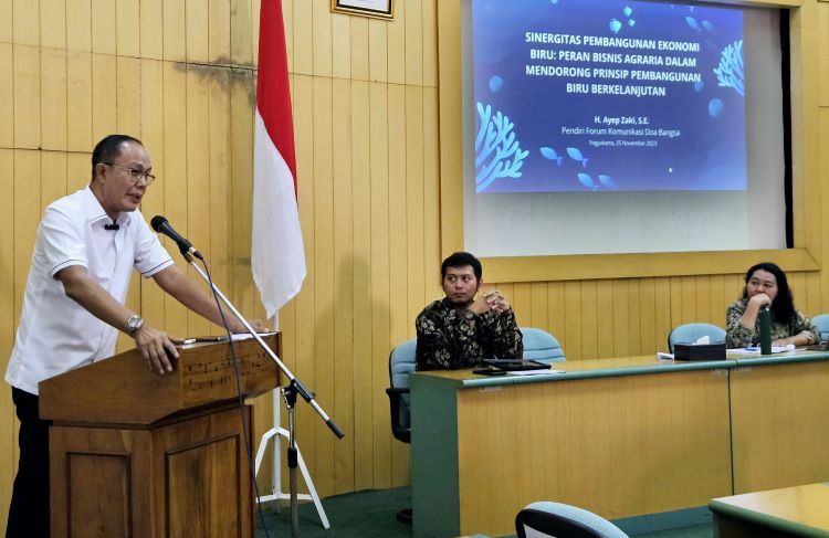 H. Ayep Zaki Jadi Nara Sumber Pembangunan Ekonomi Biru di PSPD UGM