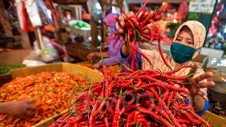 Harga Cabai Naik Tinggi dan Beras Belum Turun