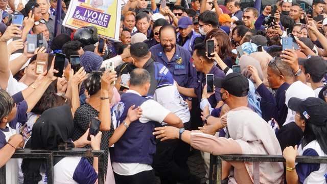 Kampanye di Bumi Nyiur Melambai, Surya Paloh Tegaskan Komitmen NasDem Jaga Pancasila