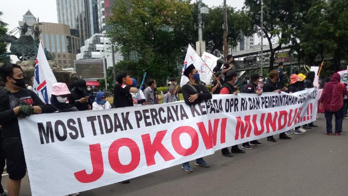 Demo di DPR, Jokowi Dinilai Hancurkan Demokrasi dan Bangun Dinasti Politik Cacat