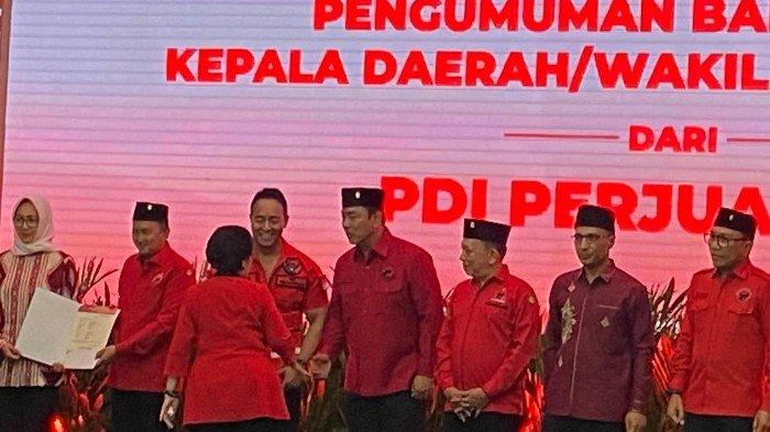 Andika dan Hendrar Terima SK dari Mega untuk Pilgub Jateng 2024