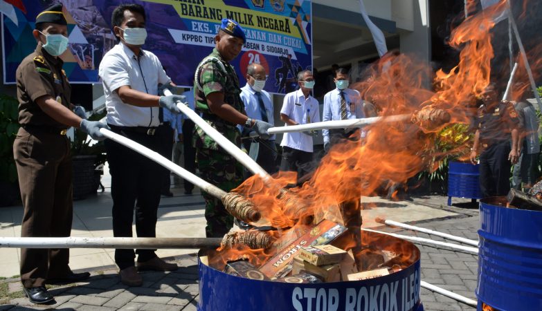 Pemusanahan 10 Juta Rokok Ilegal Selamatkan Kerugian Negara Rp9,7 Miliar