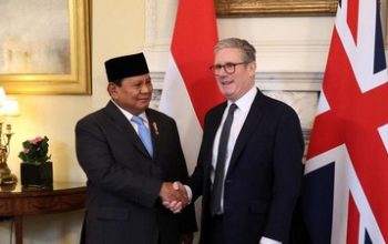 Prabowo Bahas Ekonomi Hingga Pertahanan dengan Inggris