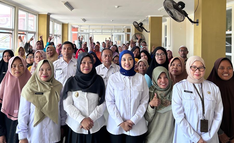 Dini Rahmania Tinjau Sekolah Rakyat Integrasi 7