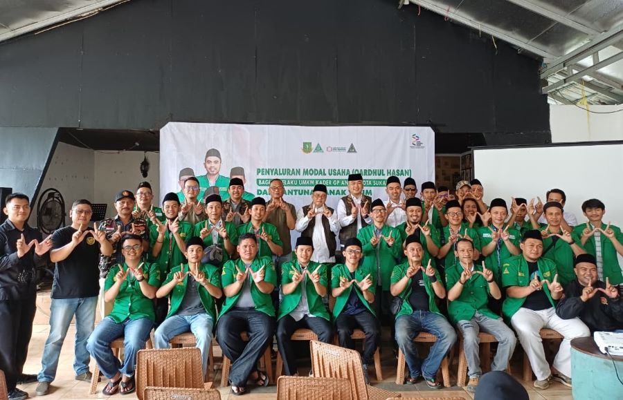 GP Ansor Kota Sukabumi Gandeng Lembaga Wakaf Doa Bangsa Salurkan Qardhul Hasan dan Santunan Anak Yatim