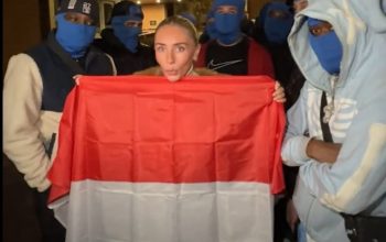 Kemlu Tanggapi Aksi Viral Bintang Film Dewasa yang Seret Bendera Indonesia di Depan Gedung KBRI London
