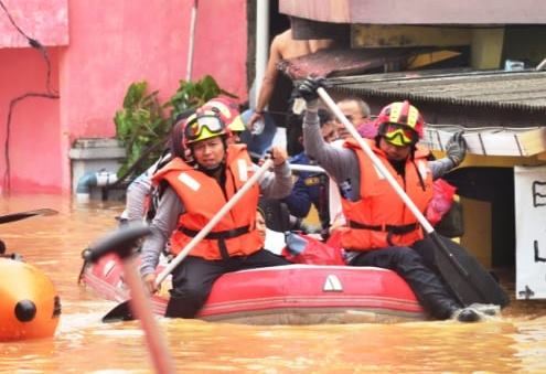 Kebutuhan Dasar Pengungsi Korban Banjir  di Banjar Diklaim Terpenuhi